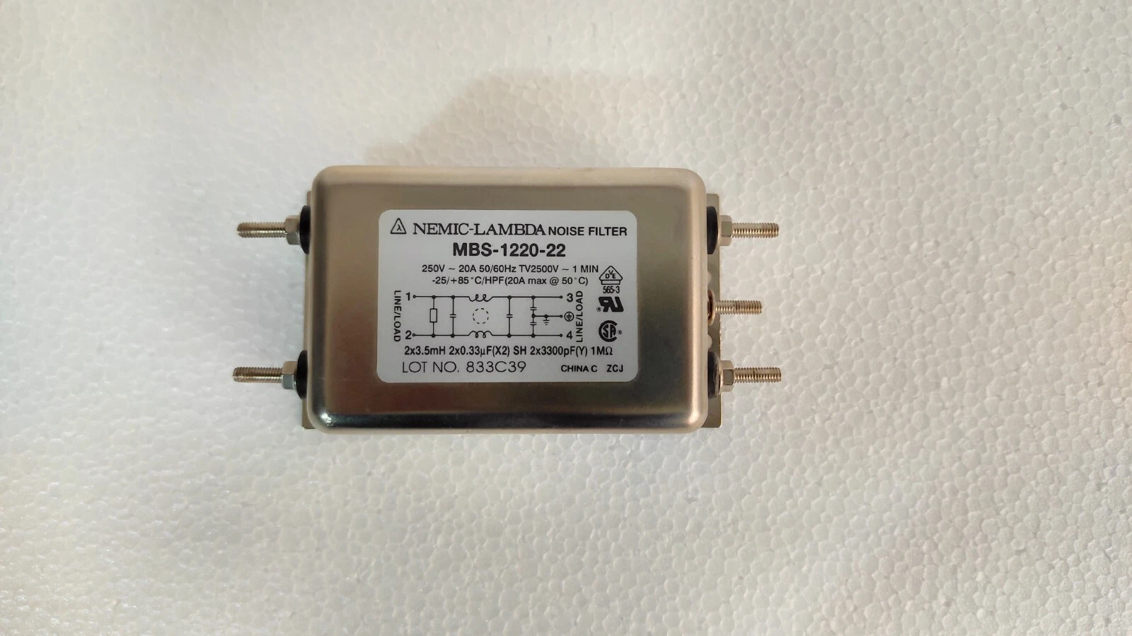 Nemic-Lambda mbs-1220-22 / MBS-1220-22 Noise Filter